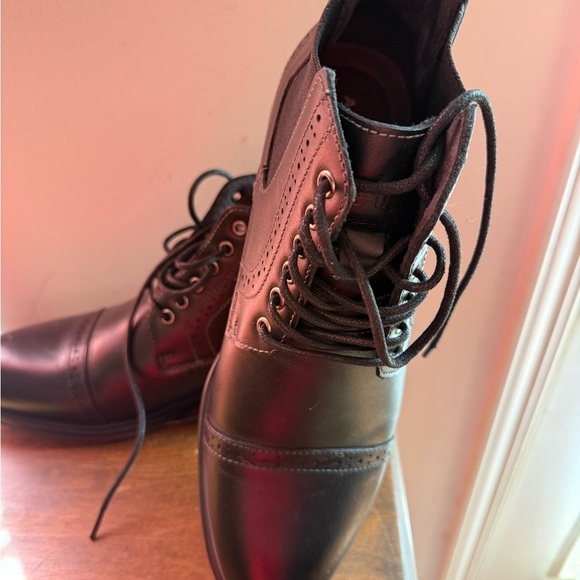 ArcBrothers Leather Chelsea Lace Up Boots main image 11